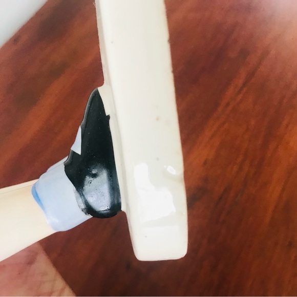 Vintage Porcelain Girl and Schnauzer/Airedale Dog Figurine, Made in Japan - Picture 6 of 10